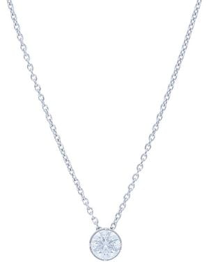 Nephora 14k 0.16 Ct. Tw. Diamond Pendant - Metallic