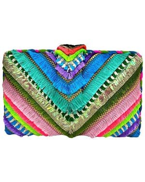 Simitri Tropical Clutch - Blue