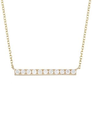 Diamond Select Cuts 14K 0.25 Ct. Tw. Diamond Pendant Necklace - Metallic