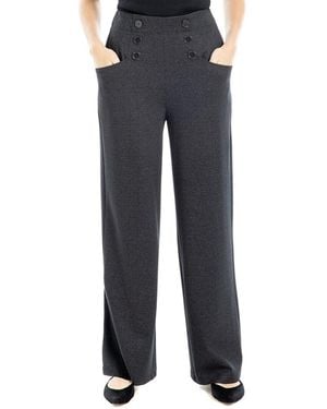 Max Studio High Waist Ponte Wide Leg Pant in Black Lyst UK