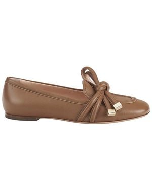 Agl Attilio Giusti Leombruni Ribbon Leather Moccasin - Brown