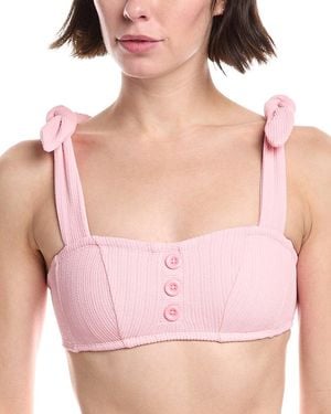 Shoshanna Retro Swim Top - Pink