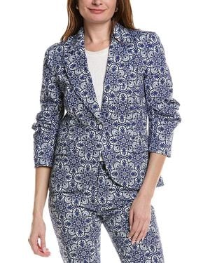 tyler boe Taylor Twill Medallion Jacket - Blue