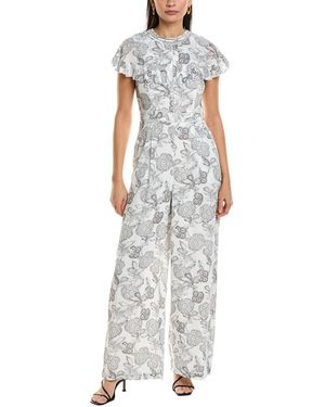 Ted Baker Cape Jumpsuit - White