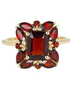 TIRAMISU 3.48 Ct. Tw. Garnet Ring - White