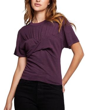 Chaser Brand Soft Gauge Jersey Evelynn T-Shirt - Purple