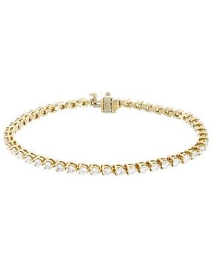 Diana M. Jewels 14k 4.21 Ct. Tw. Diamond Tennis Bracelet - Metallic