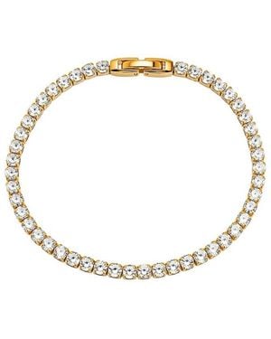 Jewels by Sunaina Maira 18K Plated Stainless Steel Cz Tennis Bracelet - Metallic