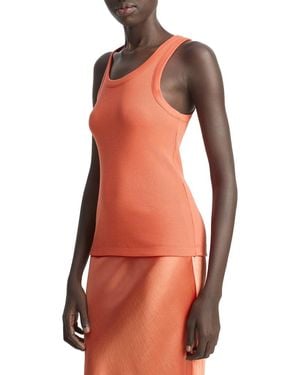 Vince Scoop Neck Tank - Orange