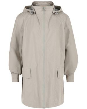 Ferragamo Hooded Gancini Rain Jacket - Grey