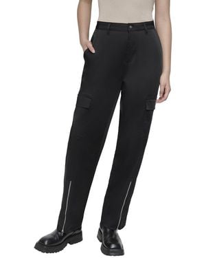 DKNY Zip Leg Pant - Black