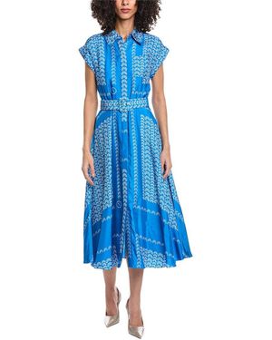 Toccin Serena Rolled Shirt Dress - Blue