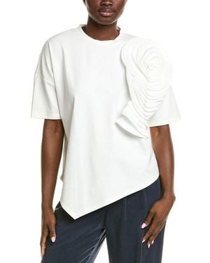 Gracia Flower T-Shirt - White