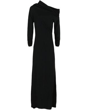 Ferragamo Off-The-Shoulder Gown - Black