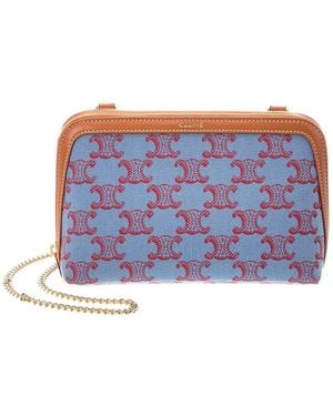 Celine Canvas Crossbody - Blue