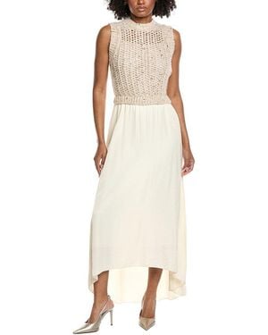 Peserico Alpaca & Wool-Blend Maxi Dress - Natural