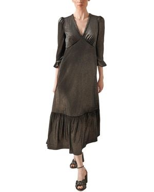 LK Bennett Deborah Peplum Dress - Brown