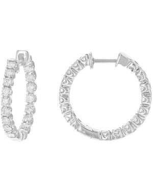 Amairah 14K 2.00 Ct. Tw. Lab-Grown Diamond Hoops - Metallic