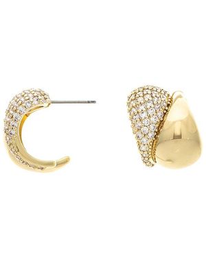 Rivka Friedman 18k Plated Cz Earrings - Metallic