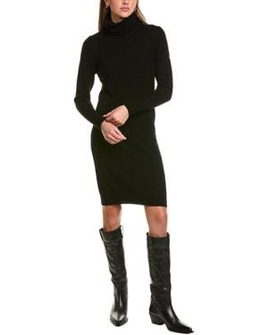 Forte Turtleneck Wool & Cashmere-Blend Sweaterdress - Black