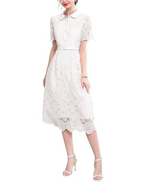 Vincent Midi Dress - White