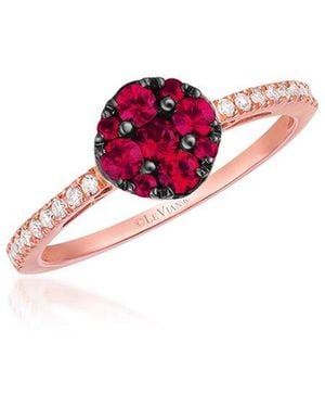 Le Vian Le Vian 14k Strawberry Gold 0.59 Ct. Tw. Diamond & Ruby Ring - Pink
