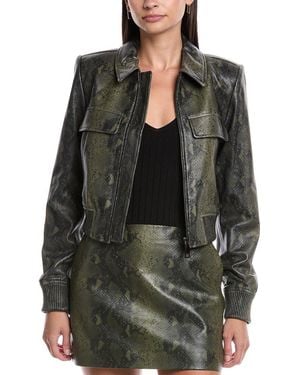 Rebecca Minkoff Astrid Leather Bomber Jacket - Black
