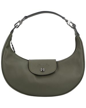 Longchamp Le Pliage Xtra Small Leather Shoulder Bag - Grey
