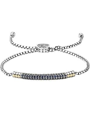 Samuel B. 18K & 1.41 Ct. Tw. Sapphire Bracelet - Metallic