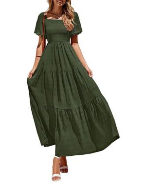 AMINA GLAM Maxi Dress - Green