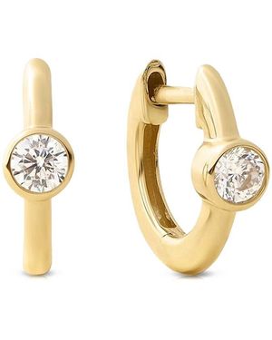 MaxColor Solitaire 0.28 Ct. Tw. Lab-Grown Diamond 14K Earrings - Metallic