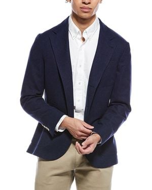 Brunello Cucinelli Wool, Cashmere, & Silk-Blend Jacket - Blue