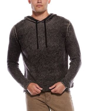 Autumn Cashmere Inked Wool & Cashmere-Blend Hoodie - Gray