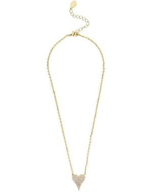 Rivka Friedman 18K Plated Cz Necklace - White