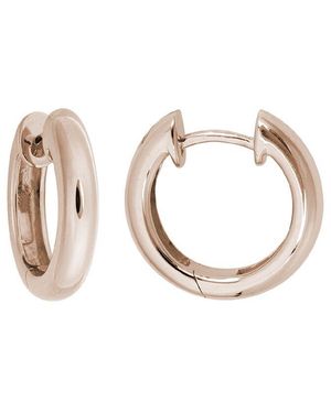 Non-Branded 14k Rose Hoops - White