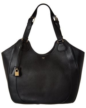Celine Meo Leather Tote - Black