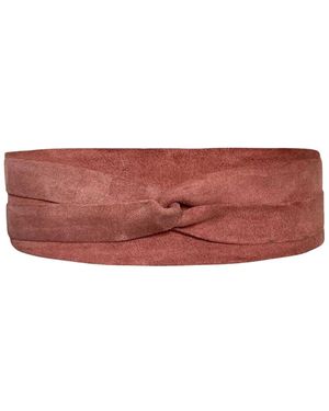 Ada Classic Wrap Leather Belt - Red