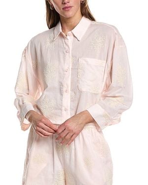 Design History Embroidered Shirt - Natural