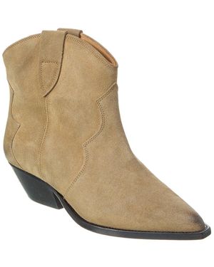Isabel Marant Dewina Suede Bootie - Natural