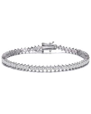 Genevive Jewelry Cz Bracelet - White