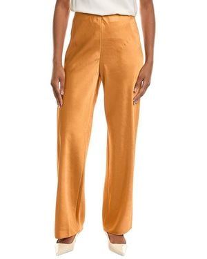 Vince Colette High Waist Crushed Shine Bias Pant - Orange