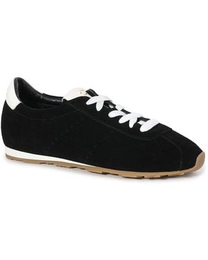 Tiffany & Fred Paris Suede Trainer - Black