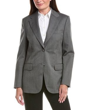 Officine Generale Officine Generale Giovanni Wool-Blend Blazer - Grey