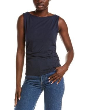 Vince Slash Neck Top - Blue