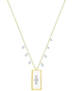 Meira T 14K 0.25 Ct. Tw. Diamond Necklace - Metallic