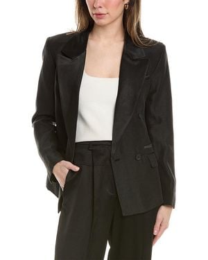 AllSaints Eve Linen-Blend Blazer - Black