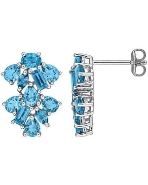 Rina Limor 3.66 Ct. Tw. Topaz Stud Earrings - Blue