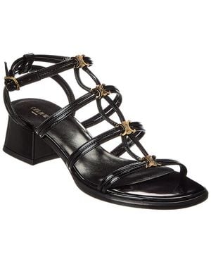 Celine Clemence Leather Sandal - Black