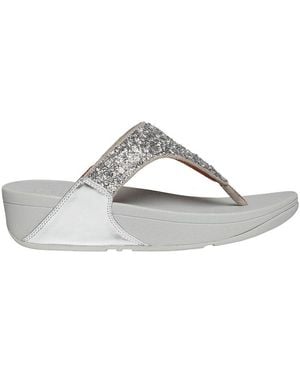Fitflop Lulu Shimmerfoil Toe Sandal - Metallic