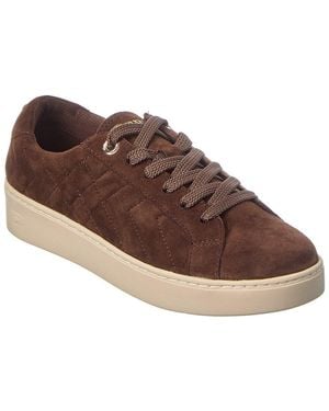 Dune Egent Suede Trainer - Brown